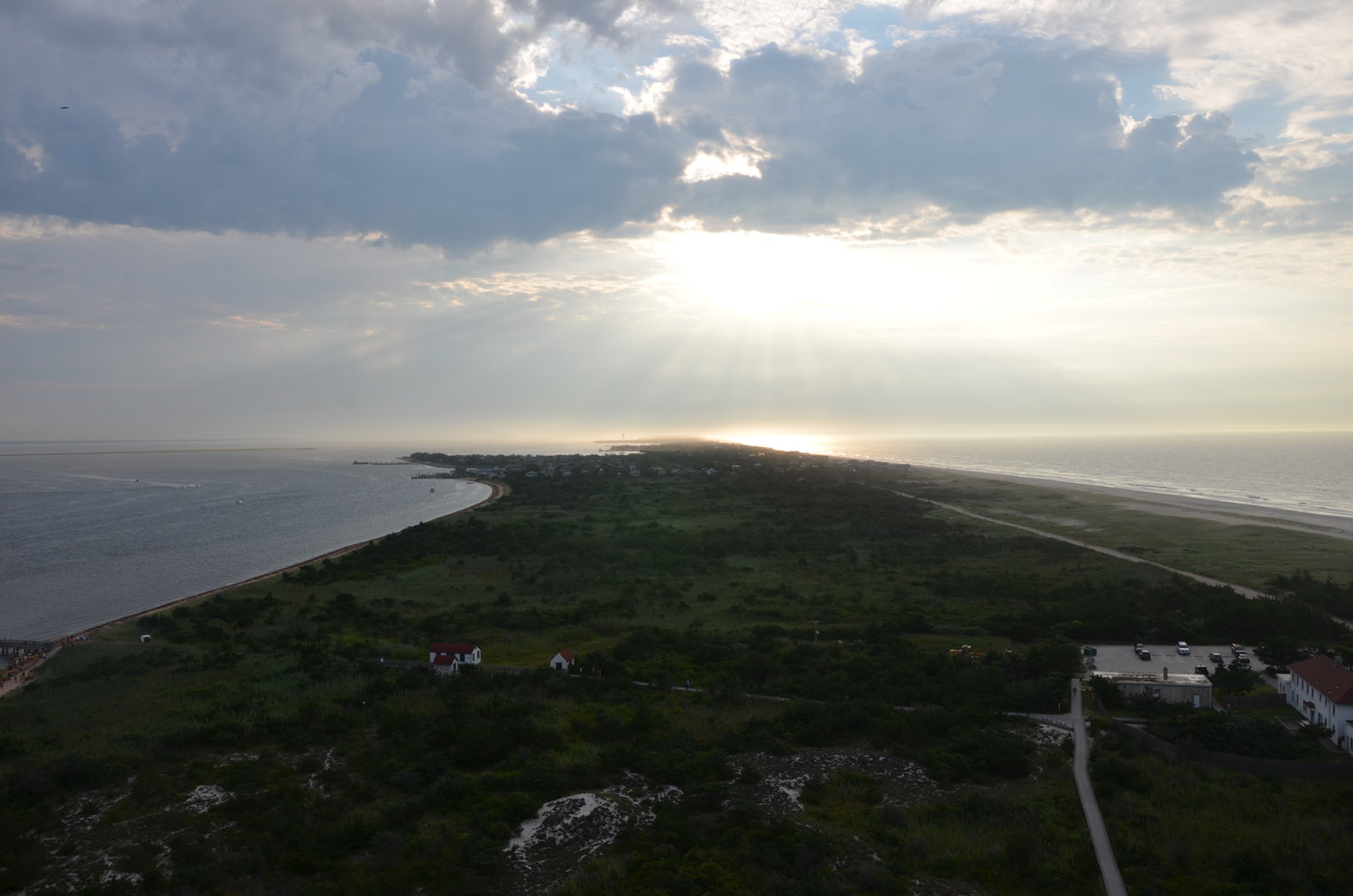 The spectacular views from the top of the lighthouse.